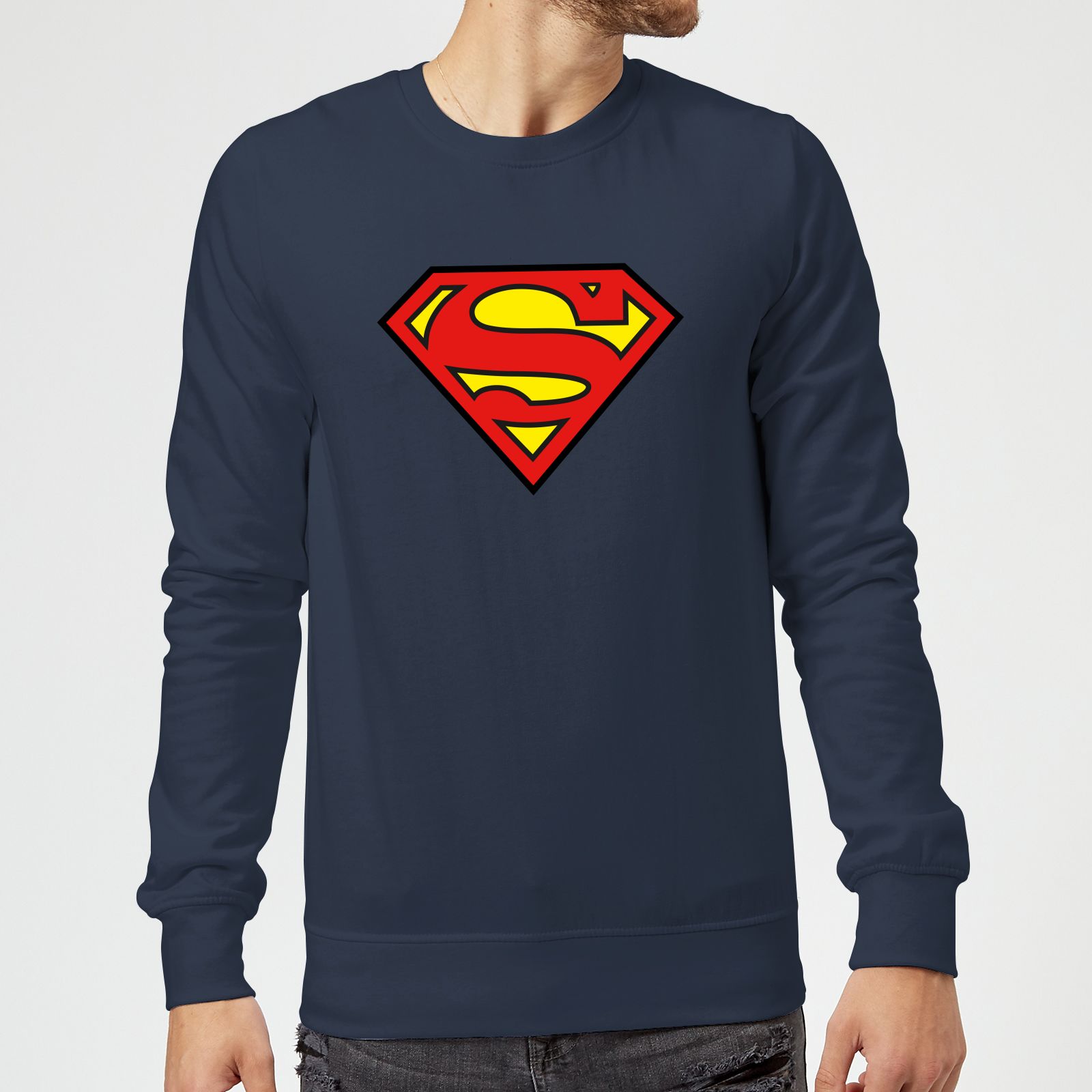 Official DC Comics Justice League Superman Logo Sweatshirt - Picture 2 of 4